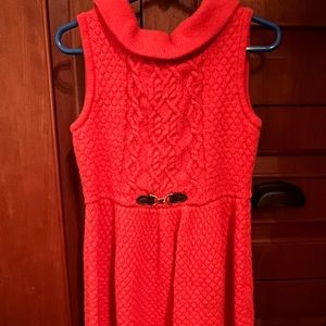 Girls Janie and Jack sleeveless sweater dress